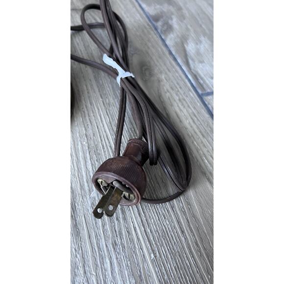 VINTAGE Curved Ark Crescent Arm Brass Lamp Green Metal Shade Banker Desk Lamp - Picture 9 of 11